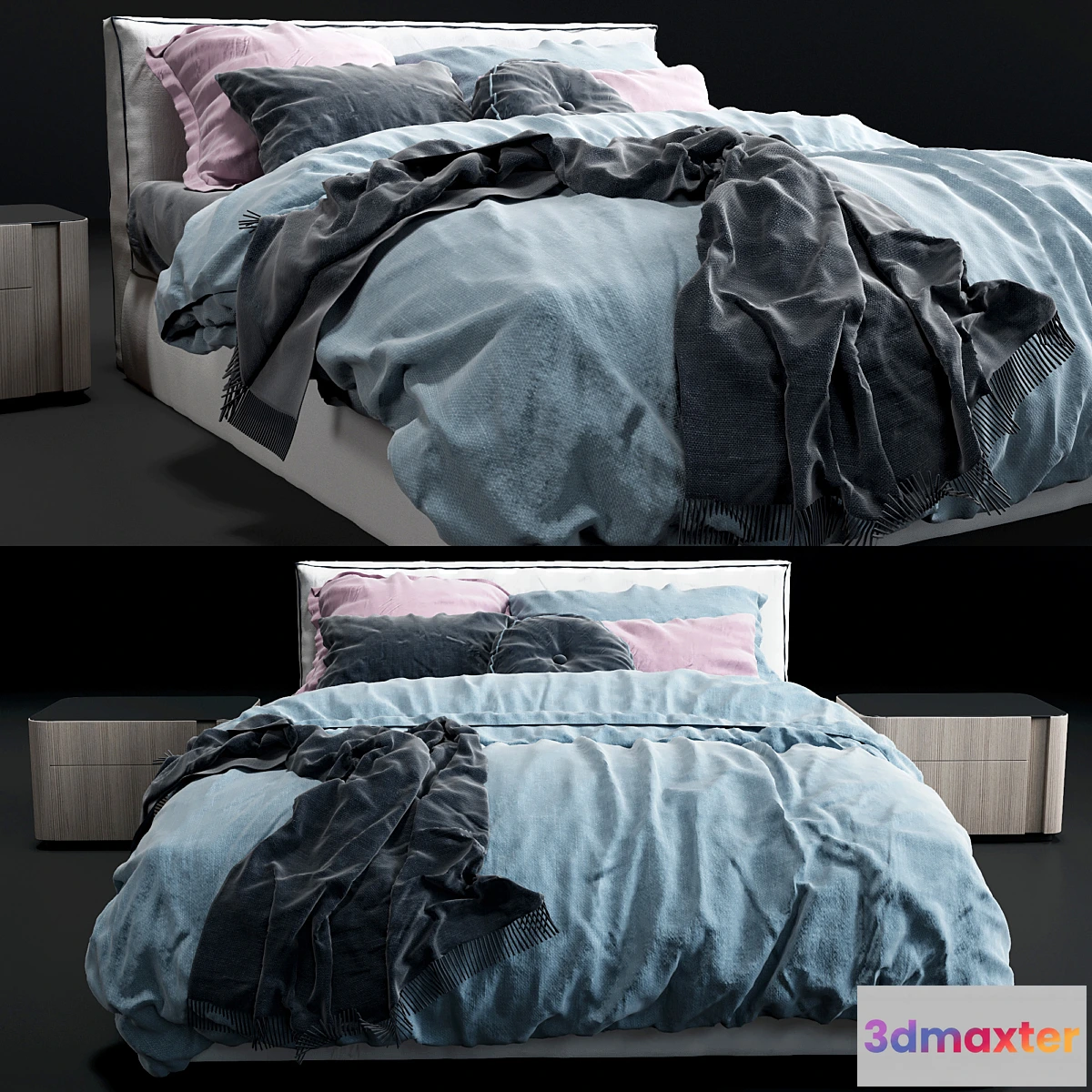 600377 - Bed Powell Bed.94 Minotti