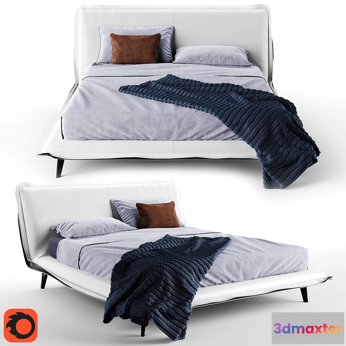 600383 - Natuzzi Piuma Bed