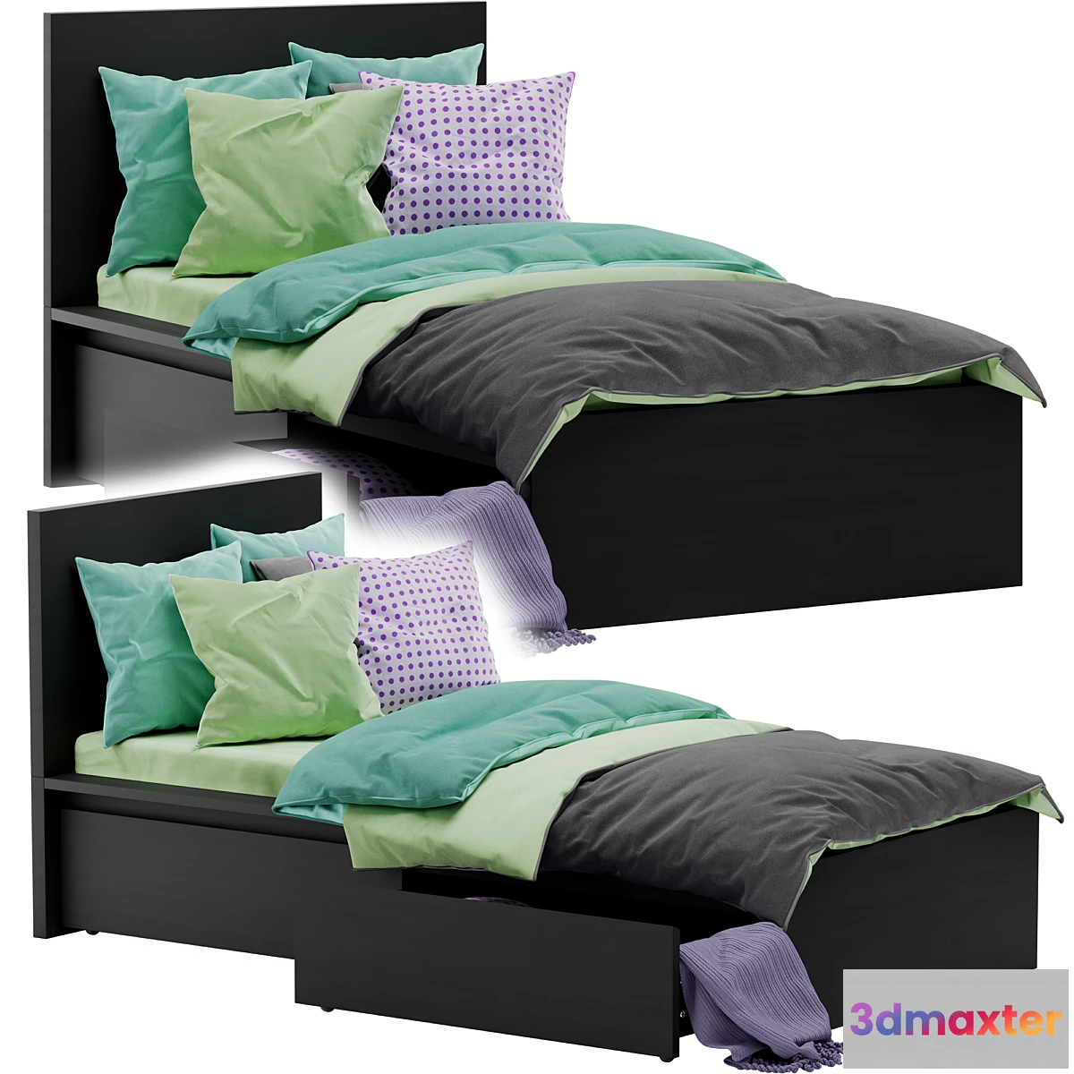 600705 - Ikea Malm Single Bed 2