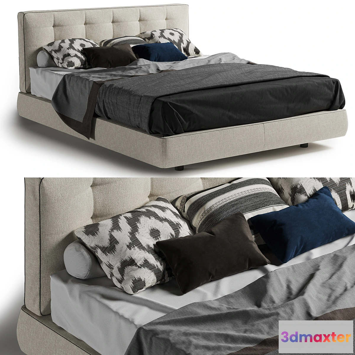 600761 - Bed Minotti Bedford Rodolfo Dordoni