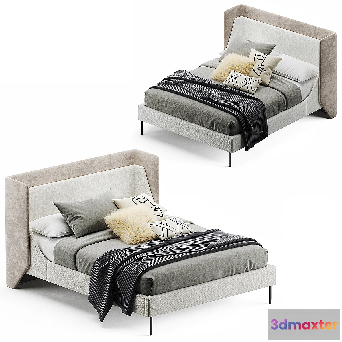 600929 - West elm thea wing bed