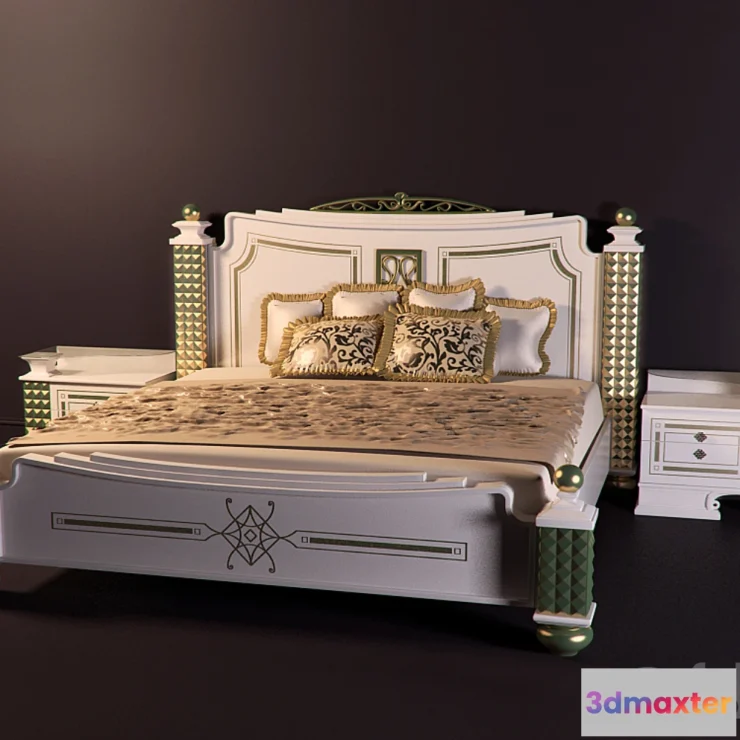 624035 - Bed and bedside tables
