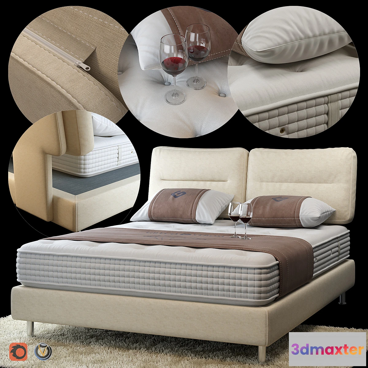 624433 - BED # 4 + MATRESS by Greco Strom