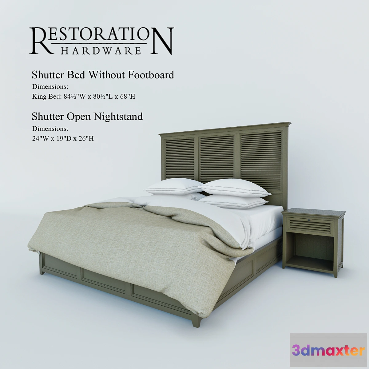632091 - Shutter Bed Without Footboard
