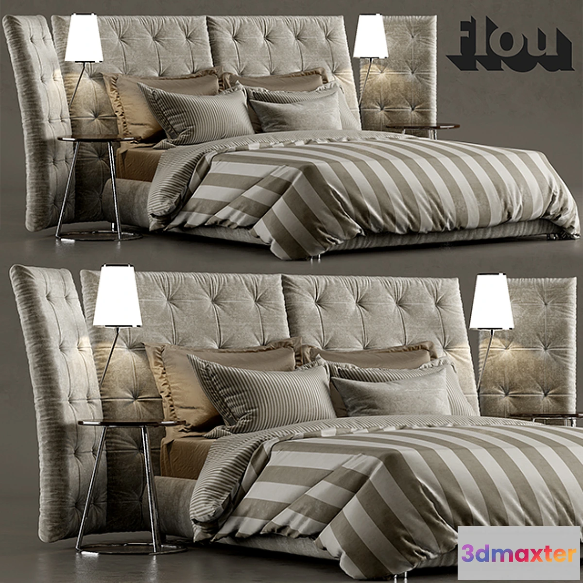 636711 - Bed ANGLE flou