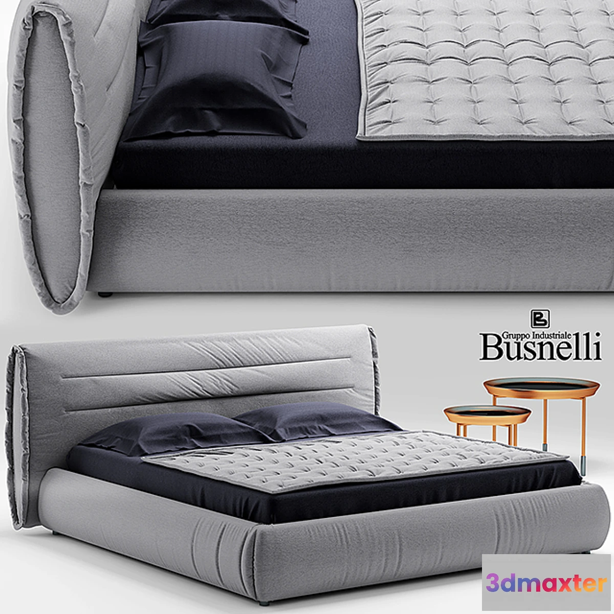 636767 - Bed cinova circle bed busnelli