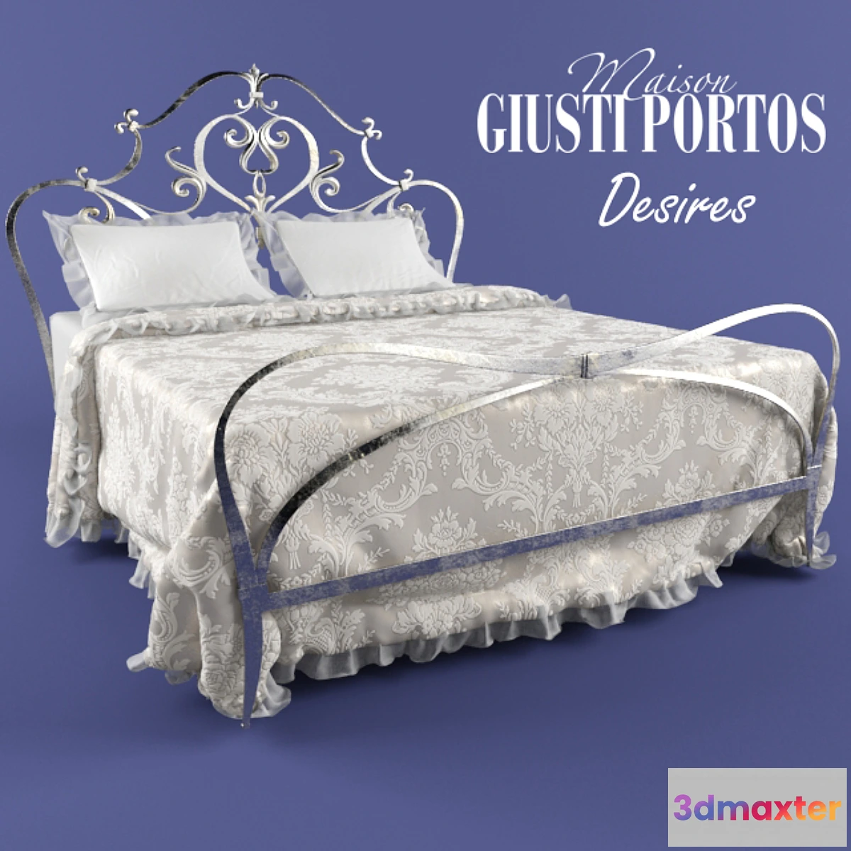 639883 - Wrought iron bed Giusti Portos Desires