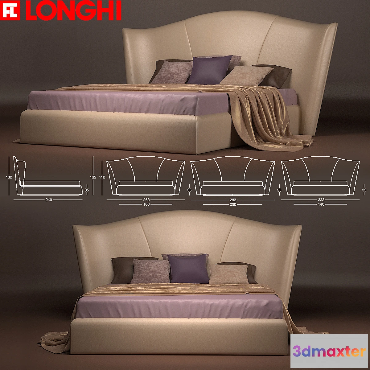 640027 - Bed Heron Longhi