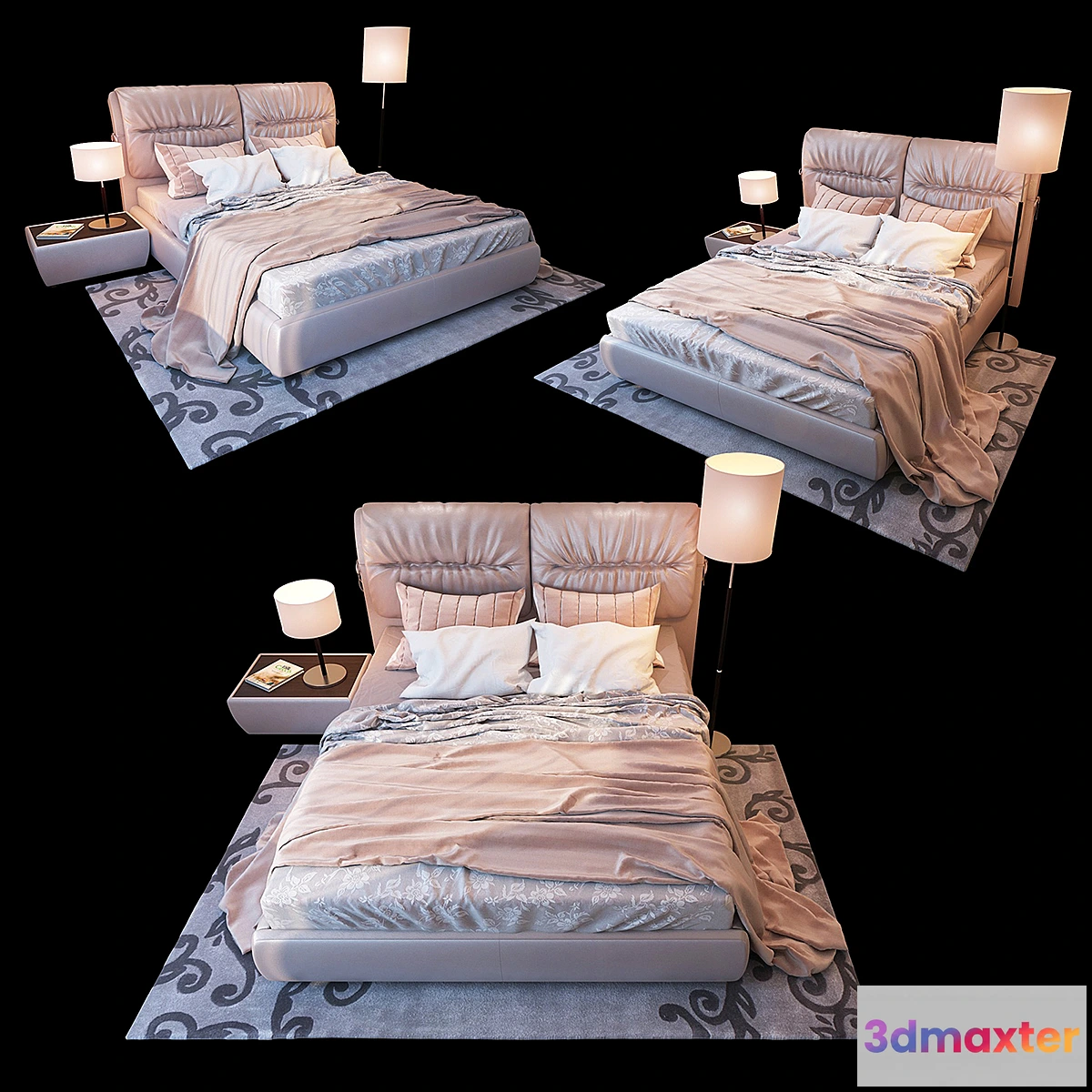 646159 - Bed linen bed Milana Blest lighting Alfa Lex