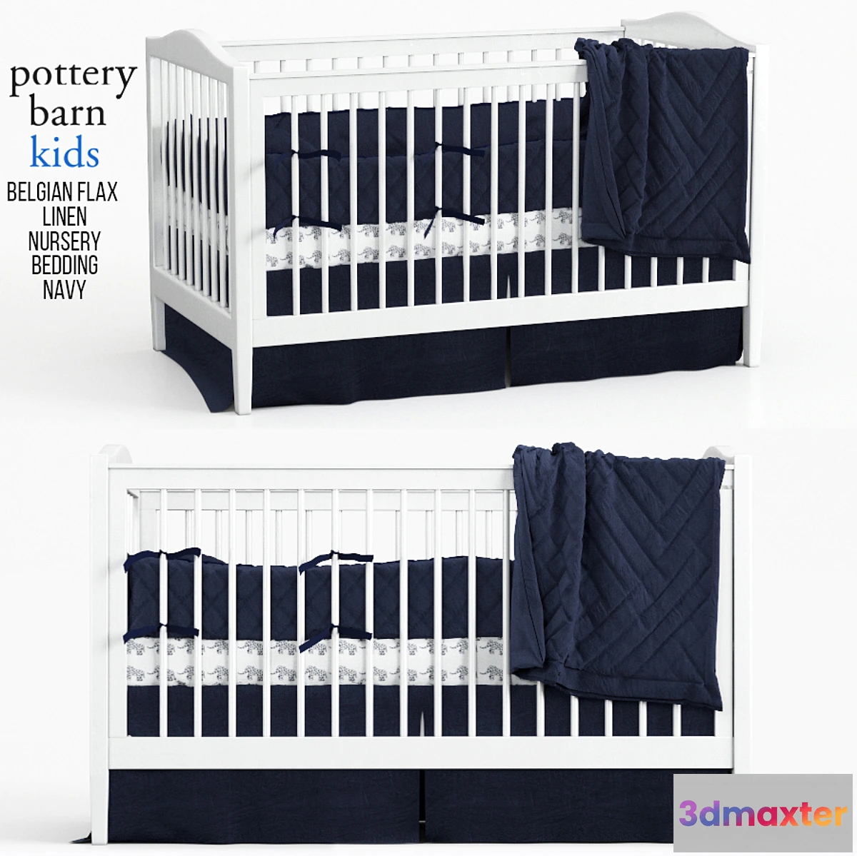 647077 - Belgian Flax Linen Nursery Bedding