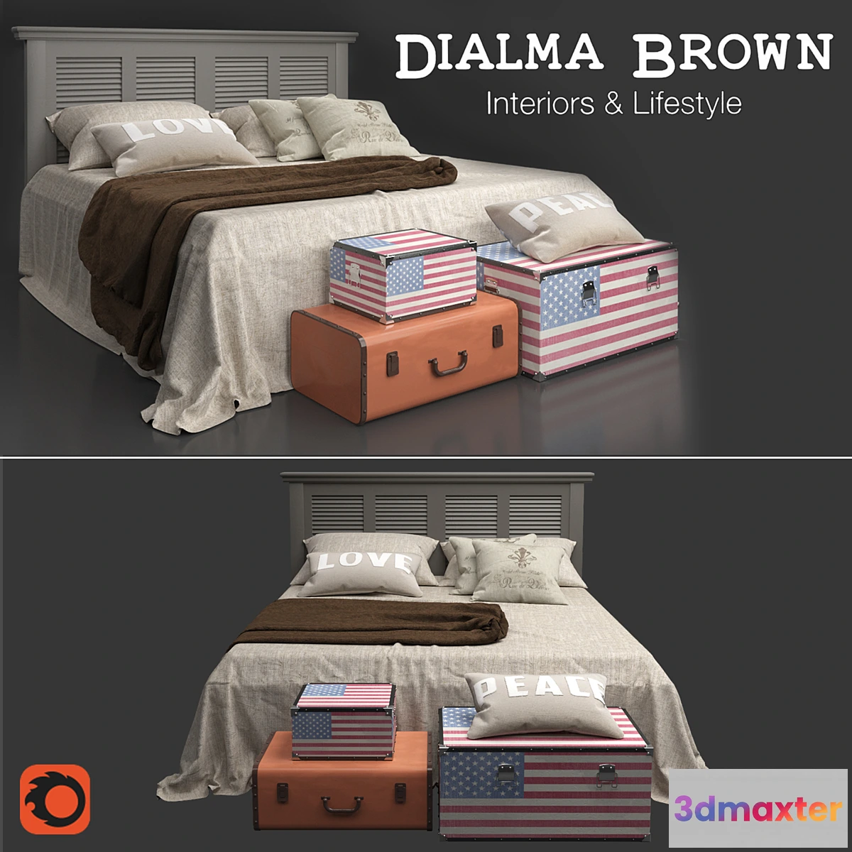 650399 - Dialma Brown  Bed DB003543