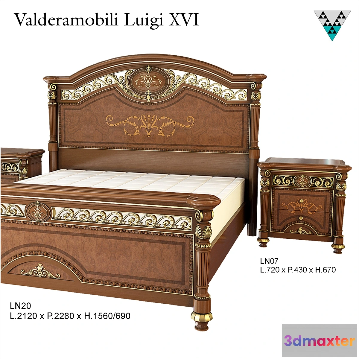 650403 - Bed Valderamobili Luigi XVI - No.2