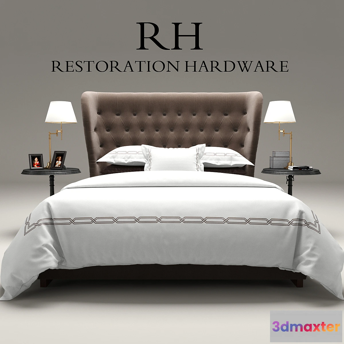 650411 - Restoration Hardware Churchill Fabric bed - No.2