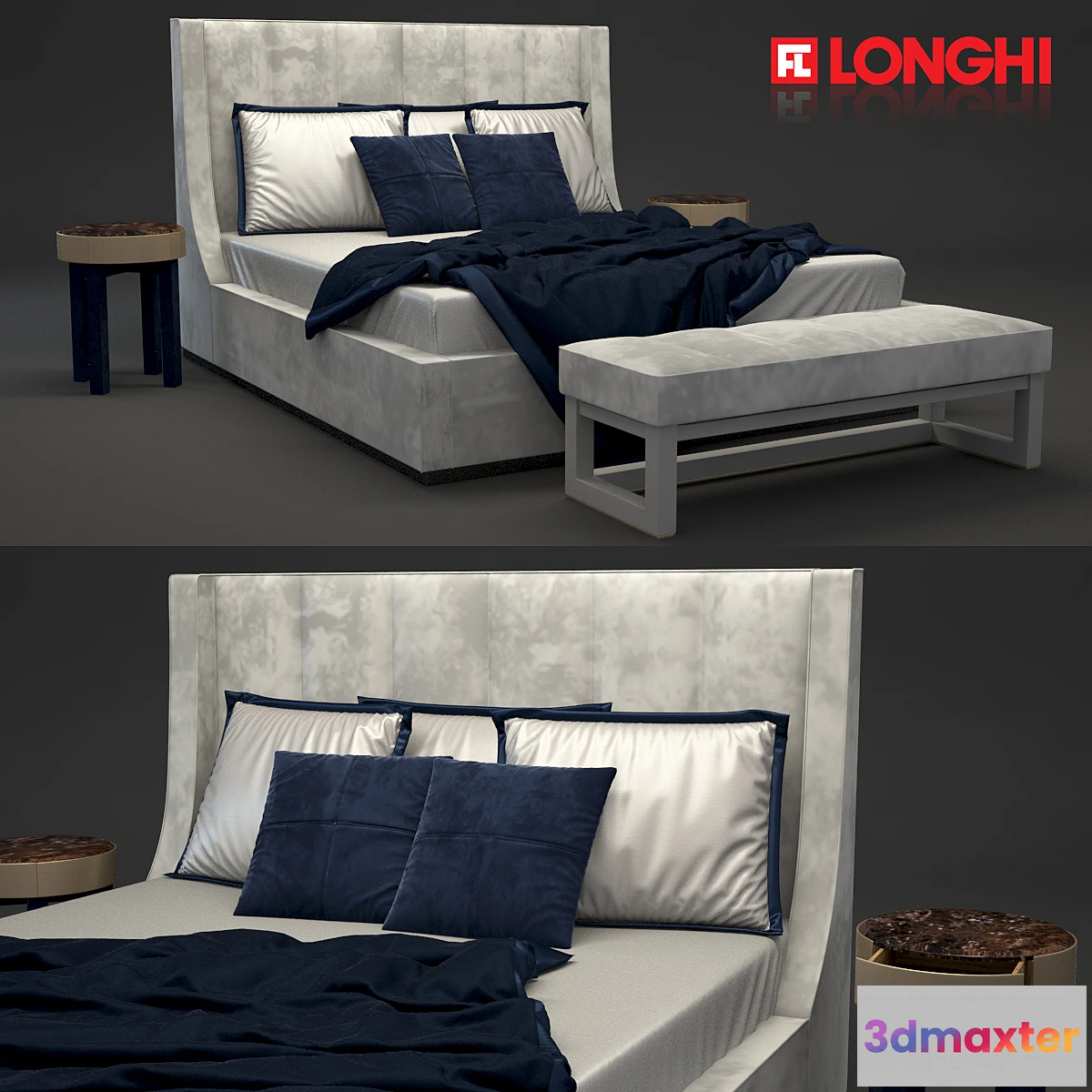 650477 - Longhi Kubrick Bed