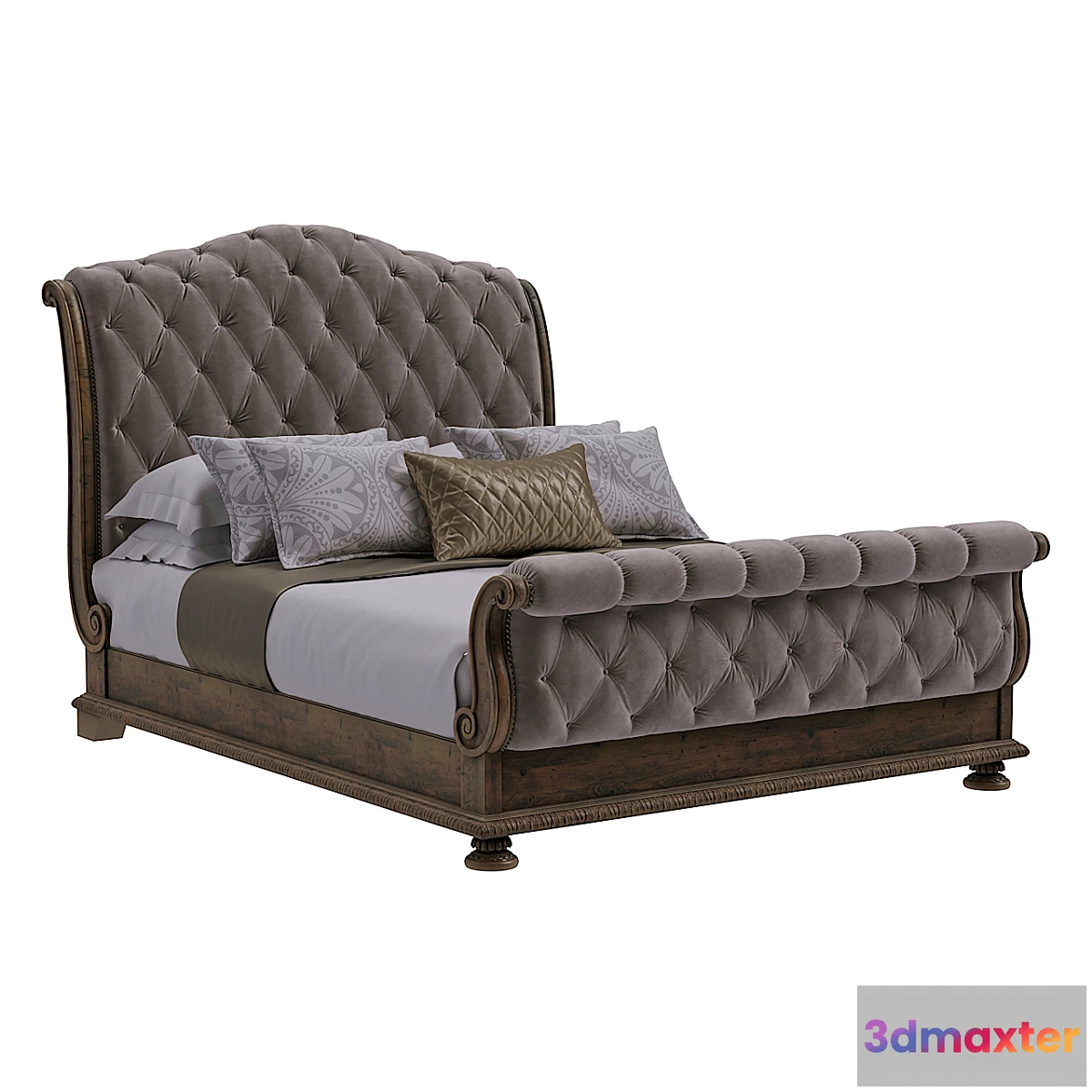 653709 - Hooker Furniture Bedroom Rhapsody King Tufted Bed