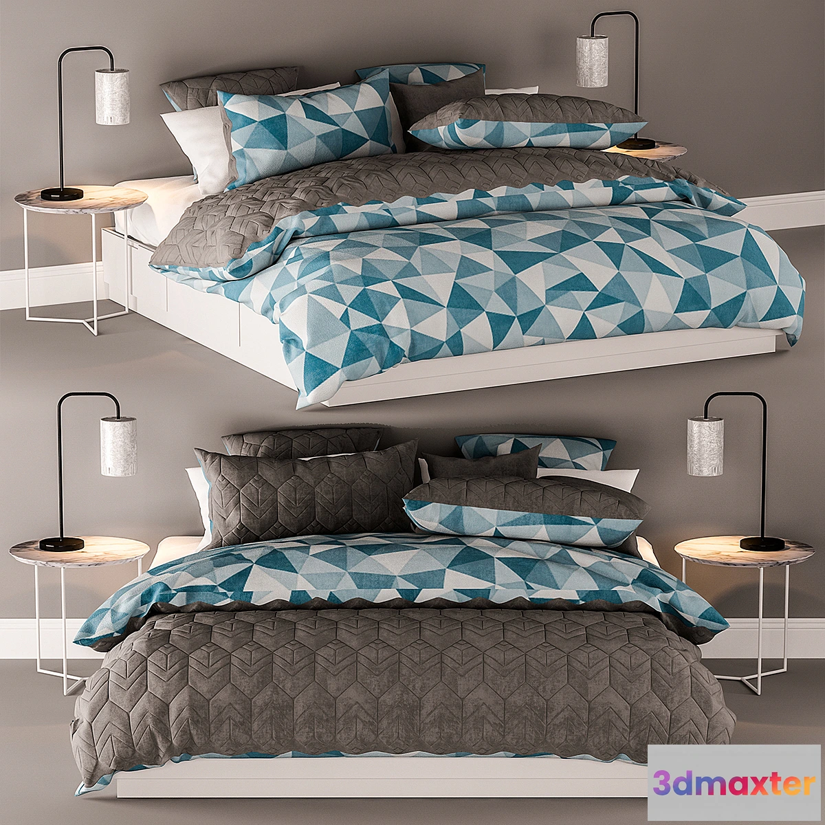 653741 - Ikea Nordli bed double 3