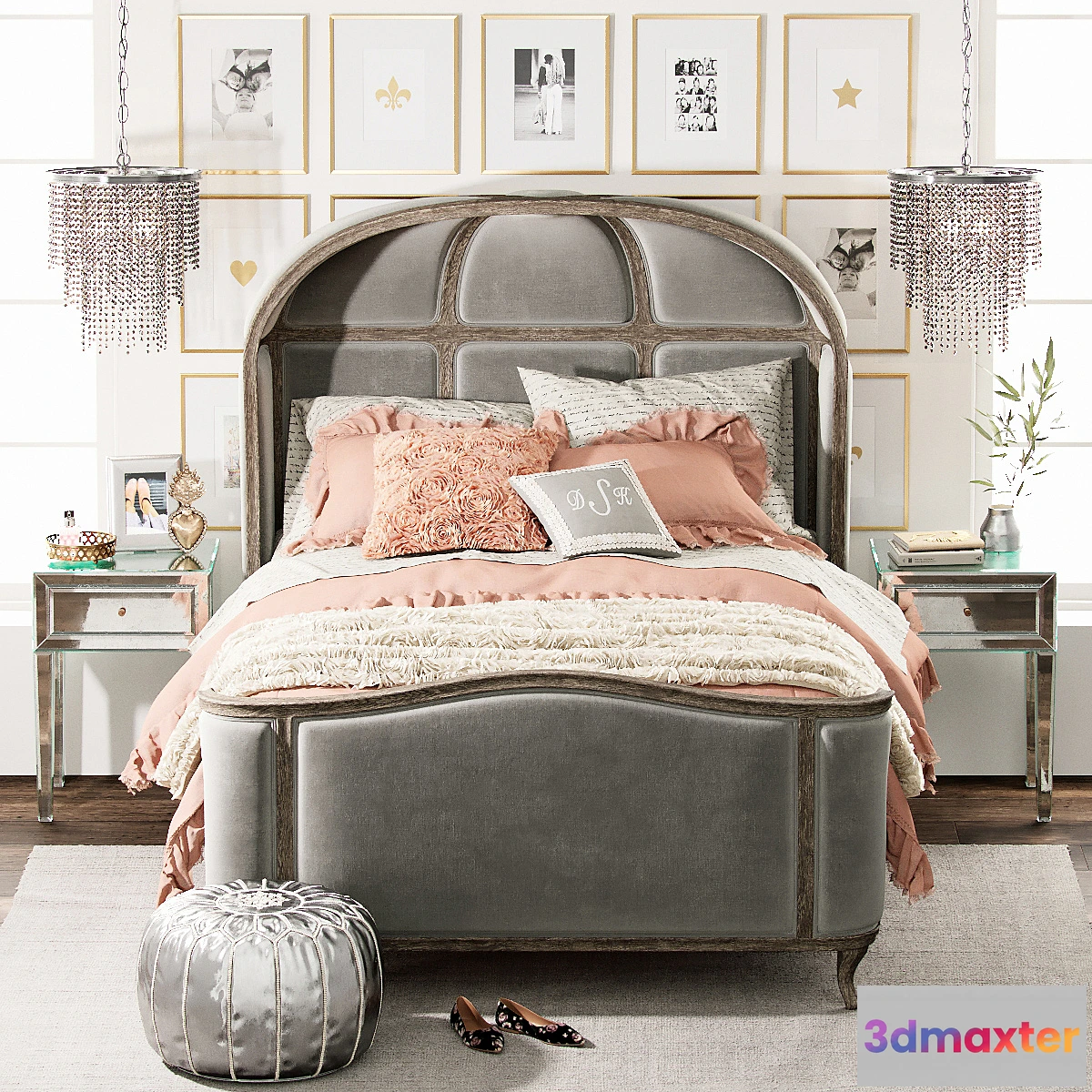 653789 - VERSAILLES UPHOLSTERED BED