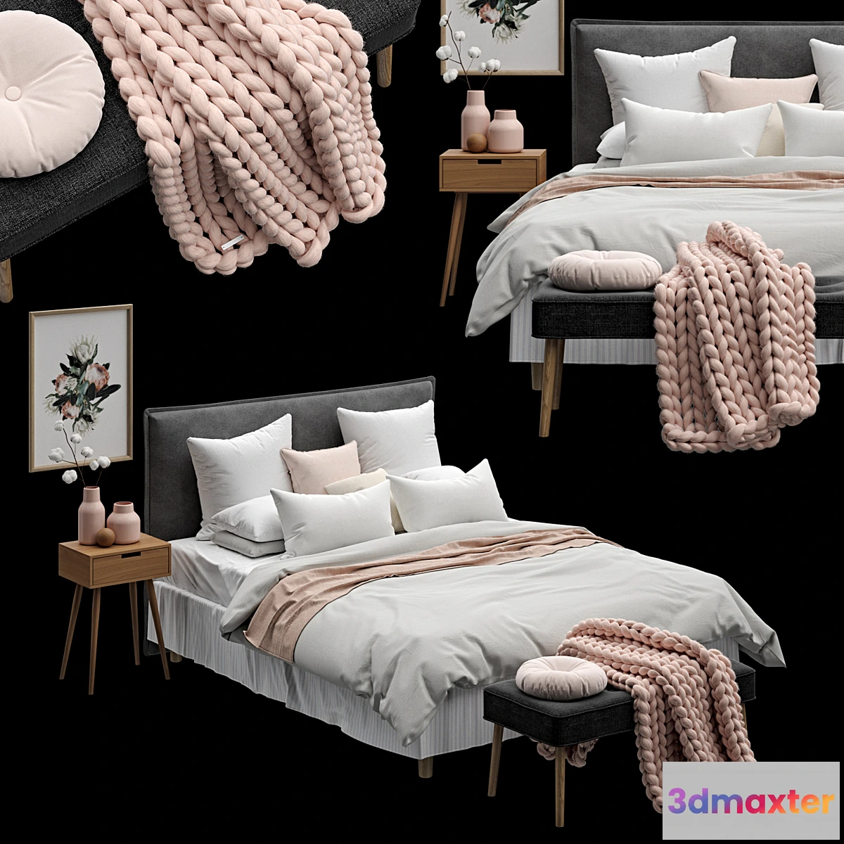 653845 - Scandinavian Bedroom Set 01 - No.2