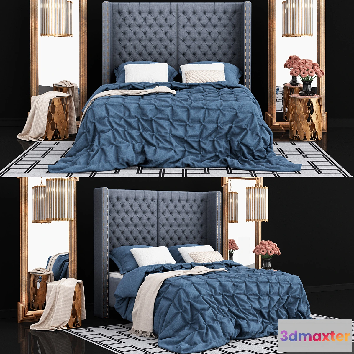 653853 - Eichholtz Bed Headboard Fullerton