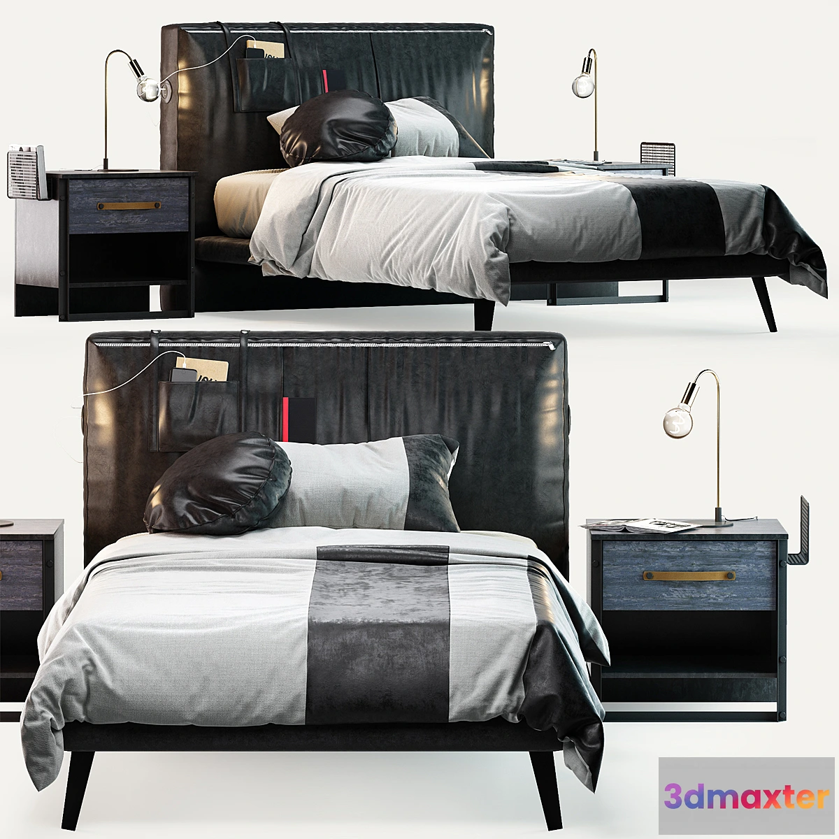 653953 - Cilek Dark Metal Bed