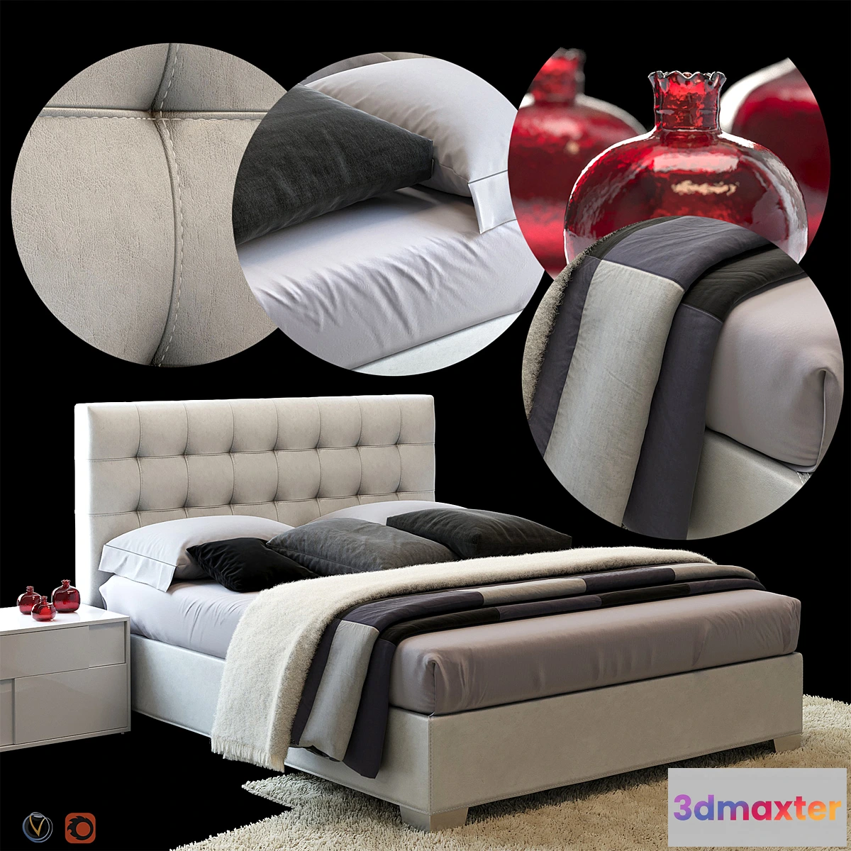 654267 - Bed LEGEND by Greco Strom