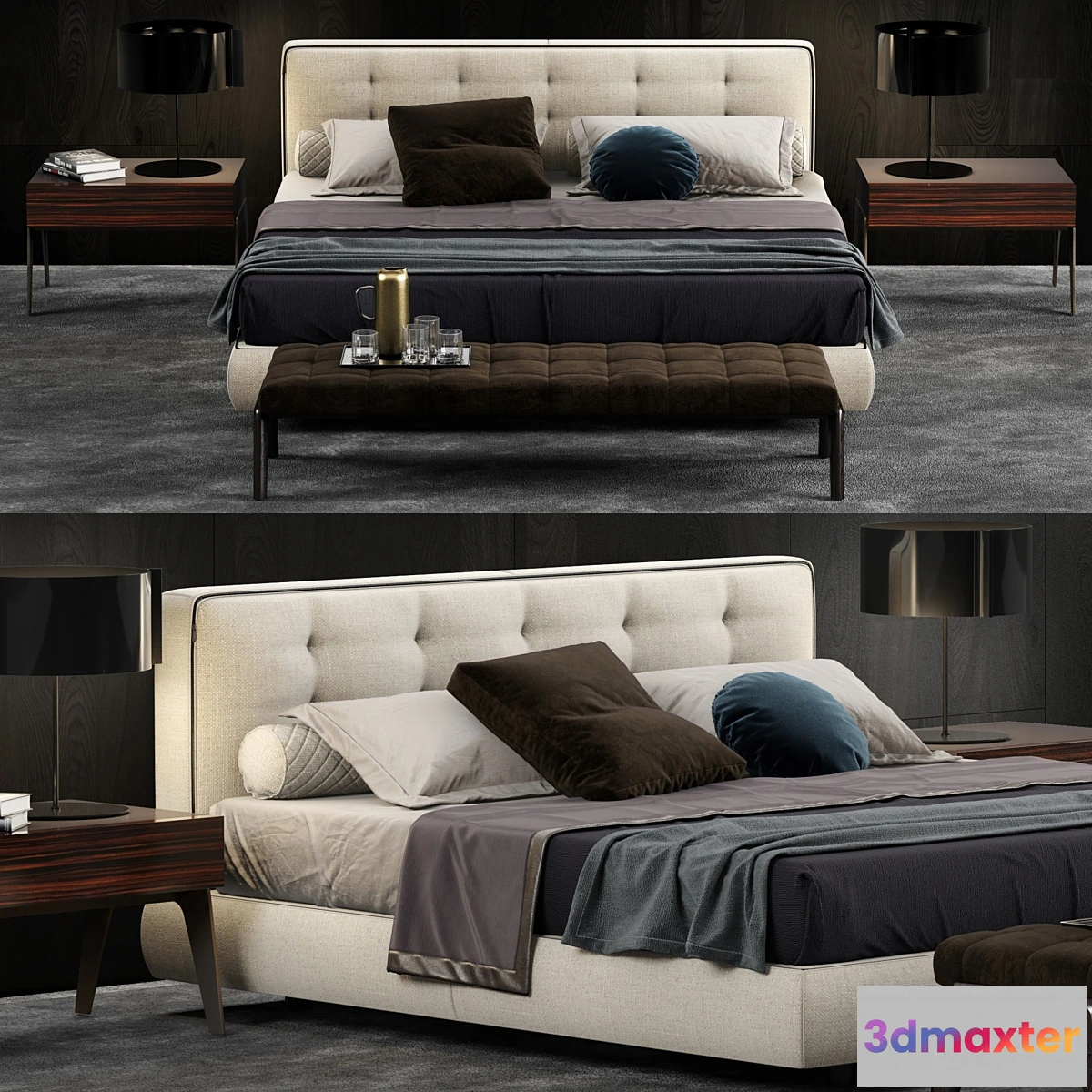 655119 - Minotti Bedford Cover Bed