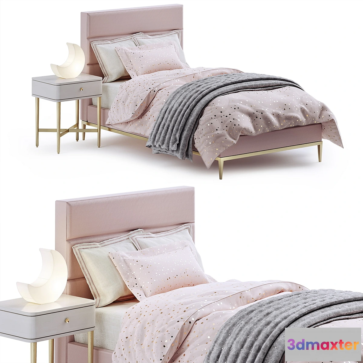 656369 - RH Pfeiffer velvet bed