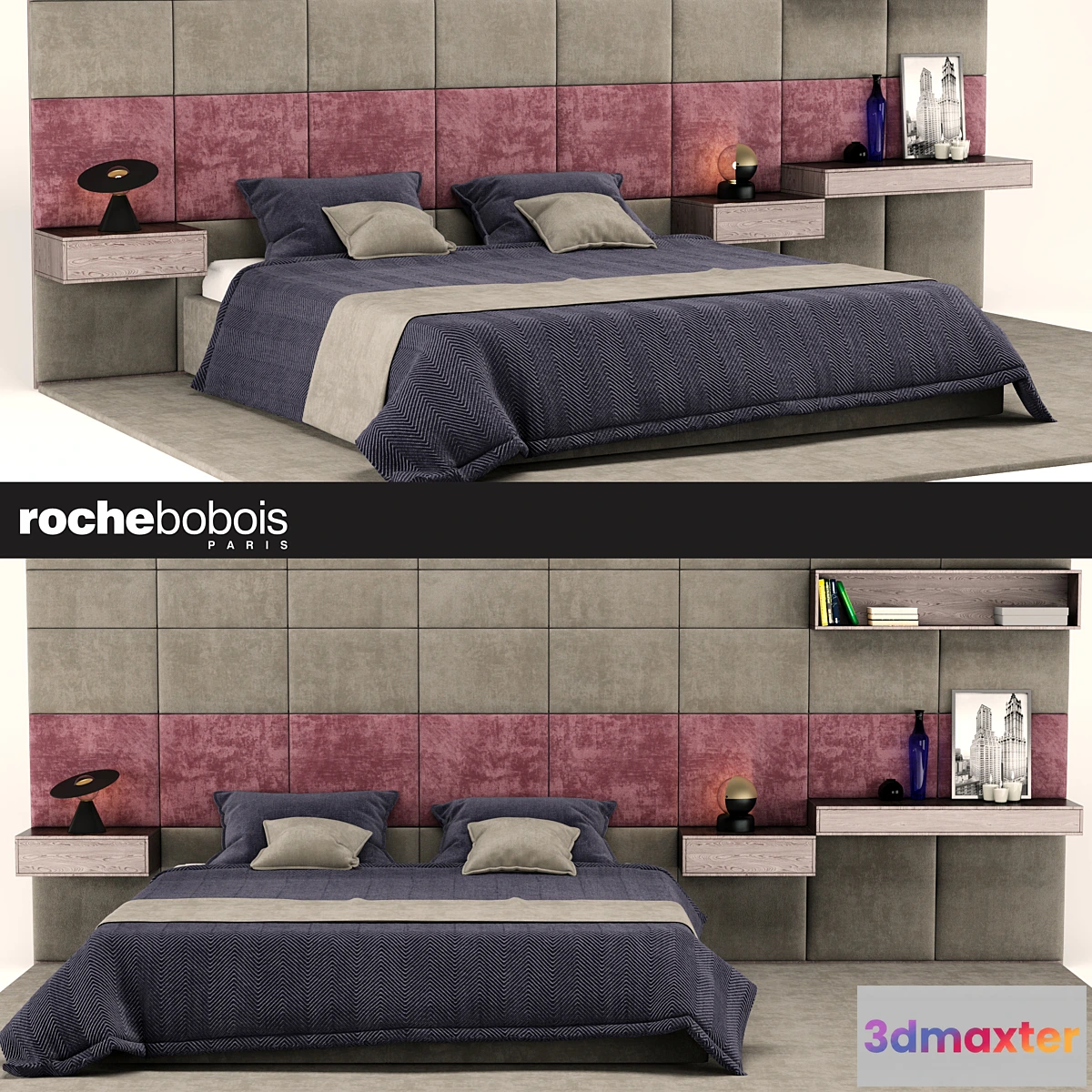 663063 - COURCHEVEL BED by Roche Bobois