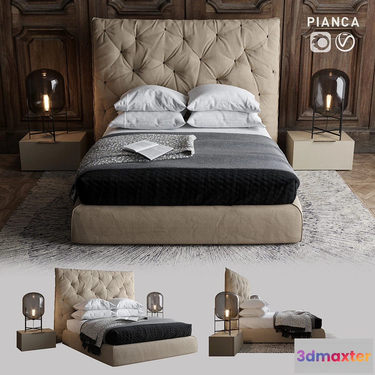 663083 - Bed Pianca Impunto