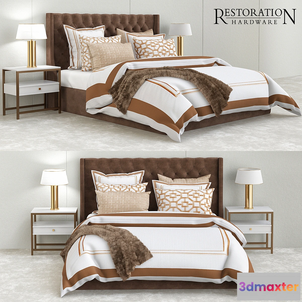 663135 - Restoration hardware gold bedroom