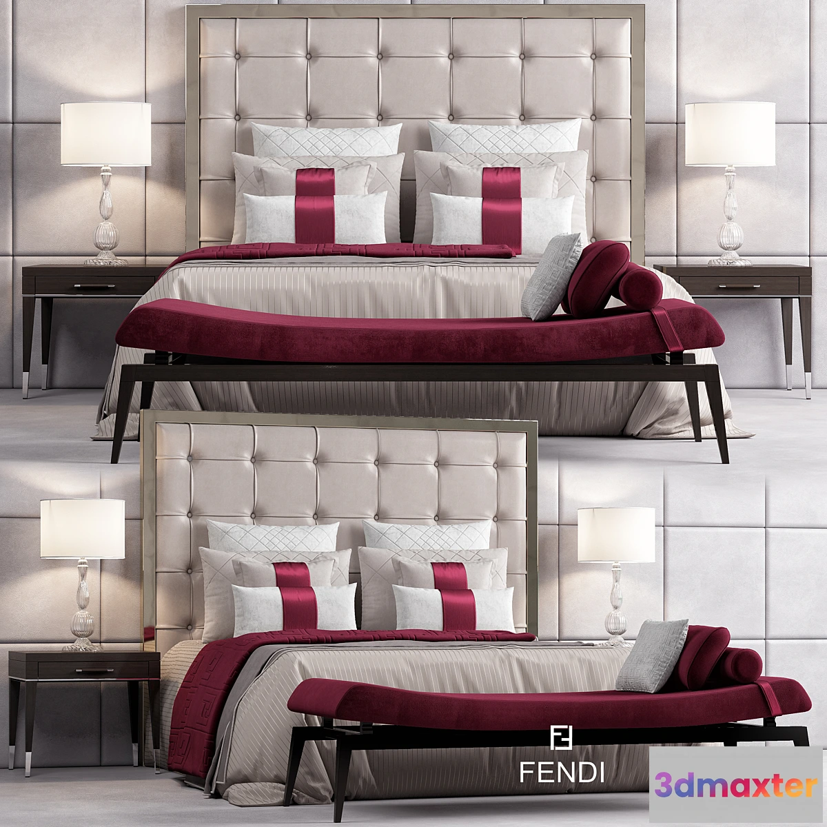 663229 - Bed FENDI CASA SAVILE - No.2