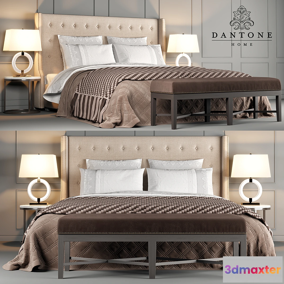 663267 - Dantone Home Bed Jarrow Buttons
