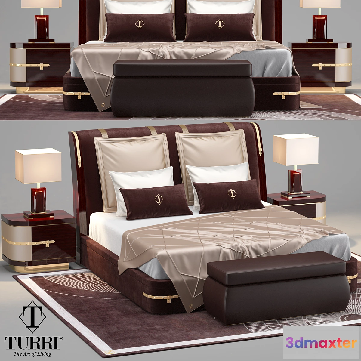 667527 - Turri Diamonds Bed