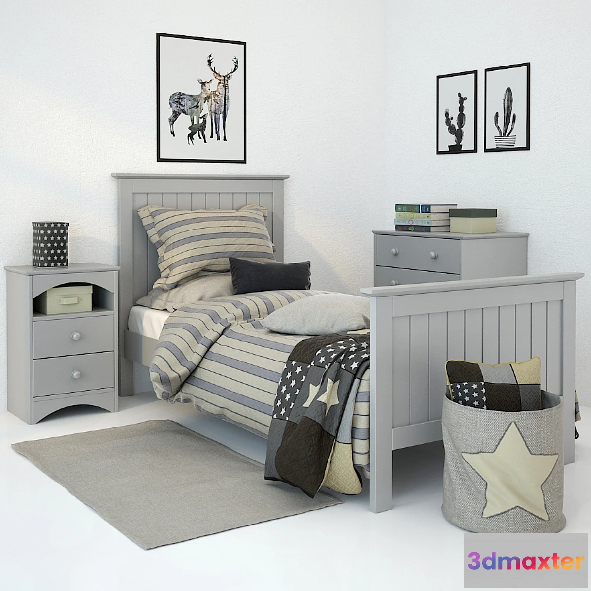 668265 - Bed Barney Grey - No.2