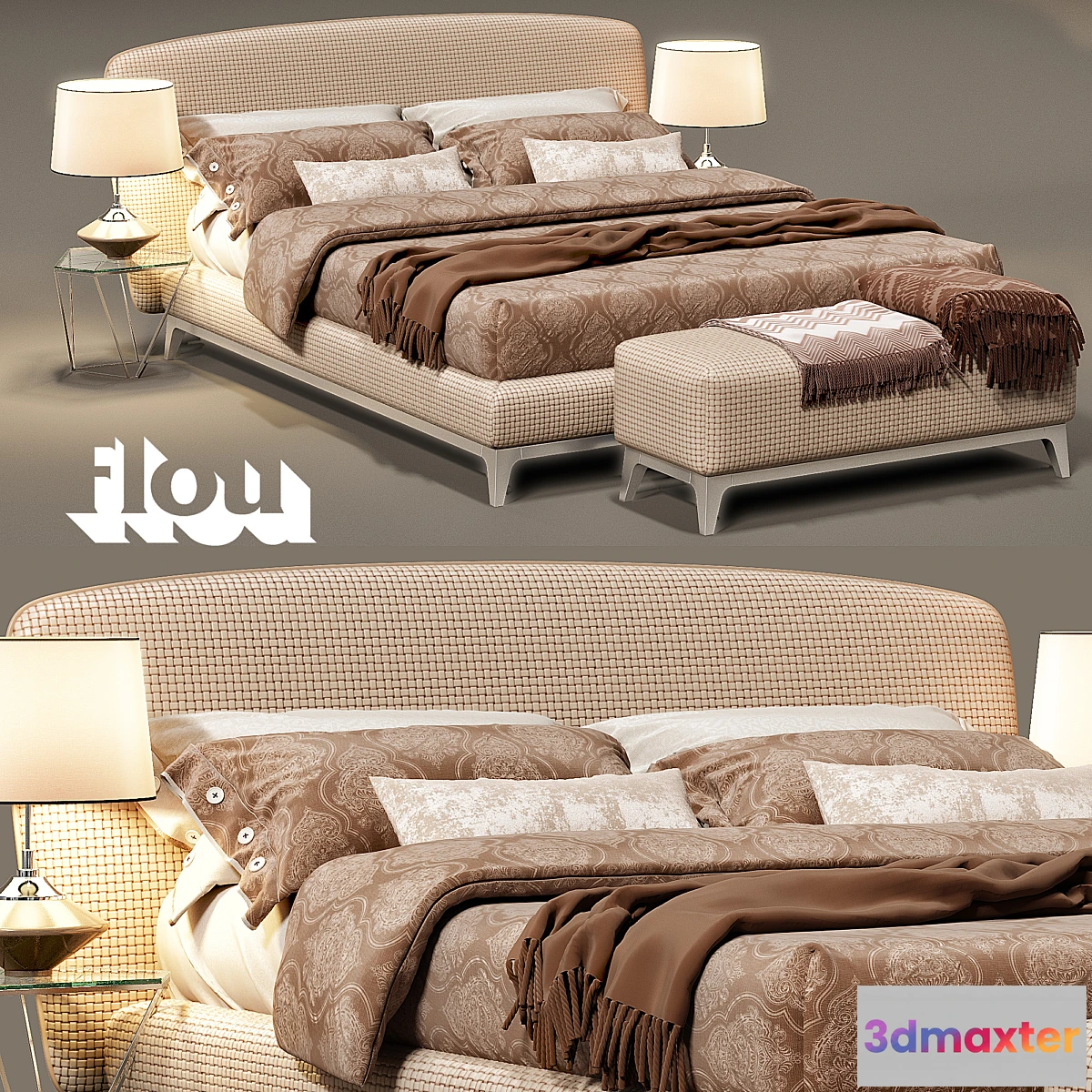 672221 - Bed Flou Oliver