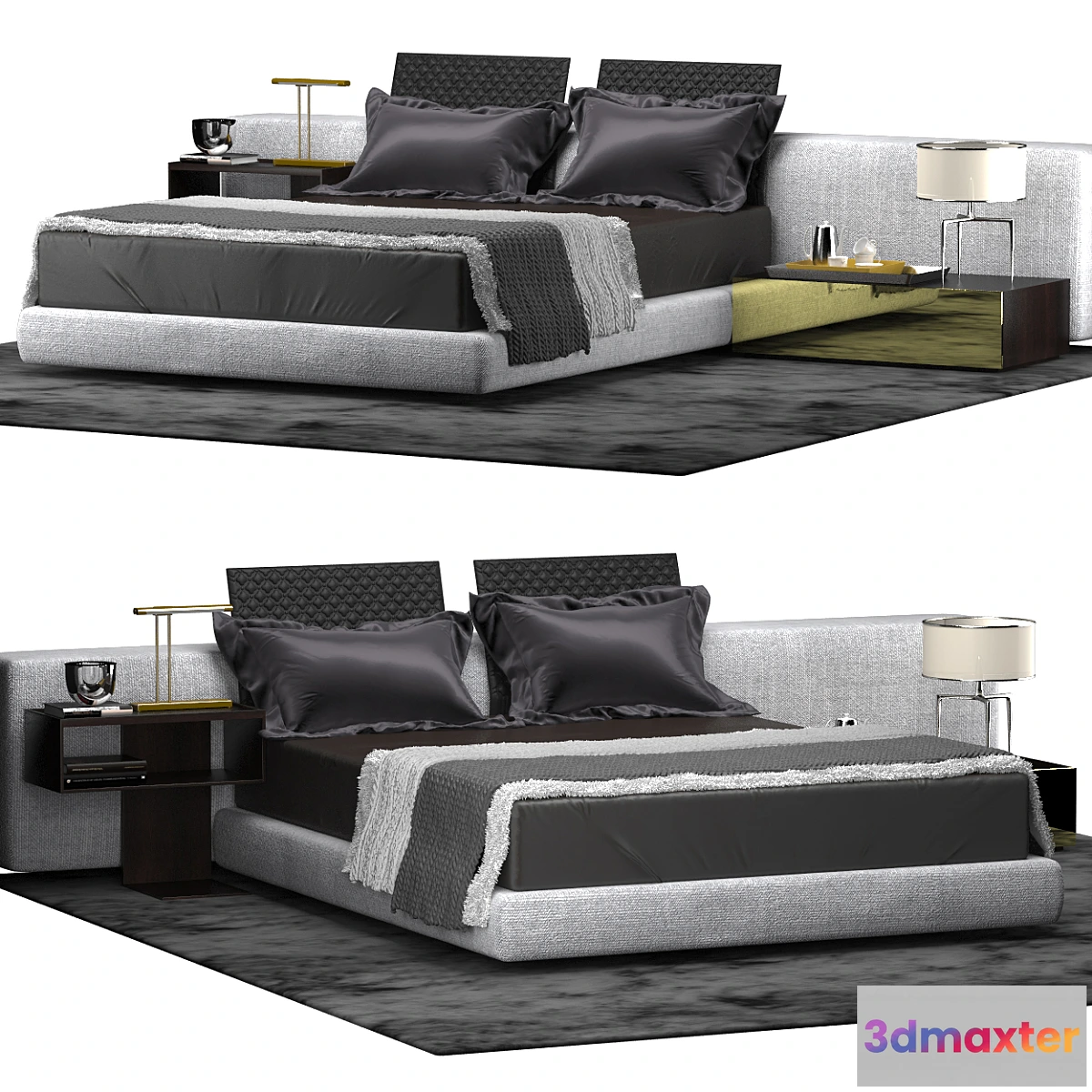 672269 - Minotti YANG BED WIDE