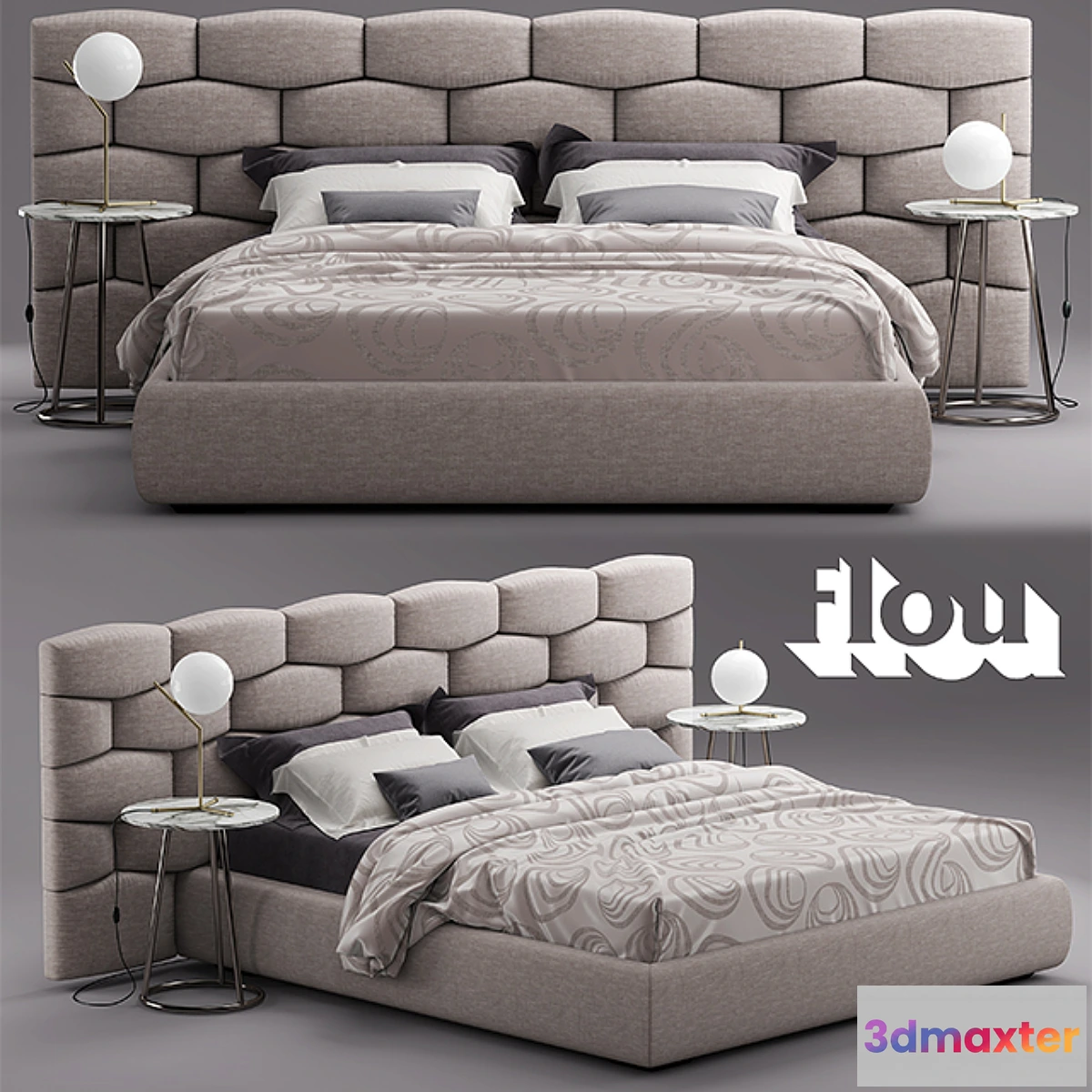 672271 - Bed Flou MAJAL Bed