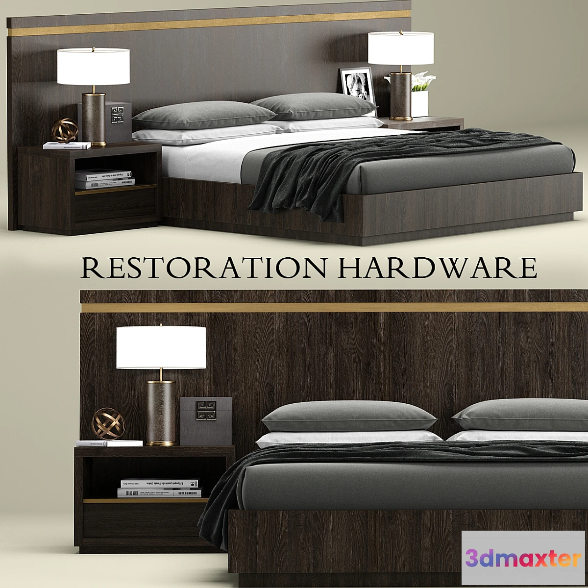 672359 - RH Modern Bezier bed