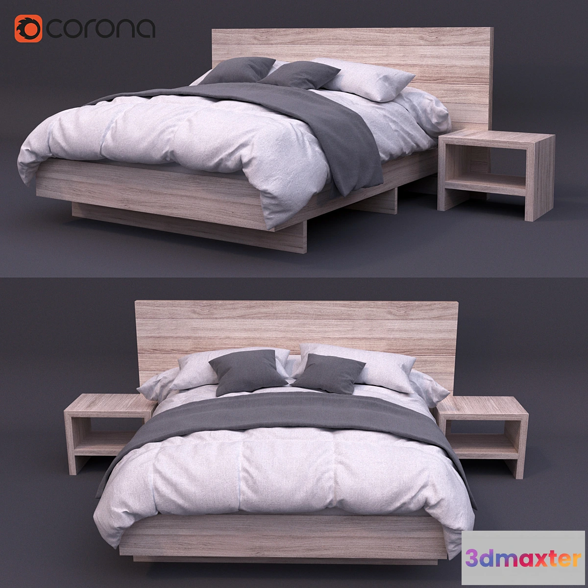 672361 - soft rustic bed