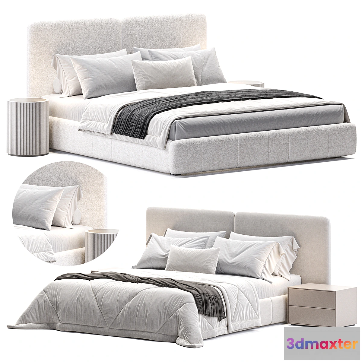 676885 - King Bed Frame with Drawers