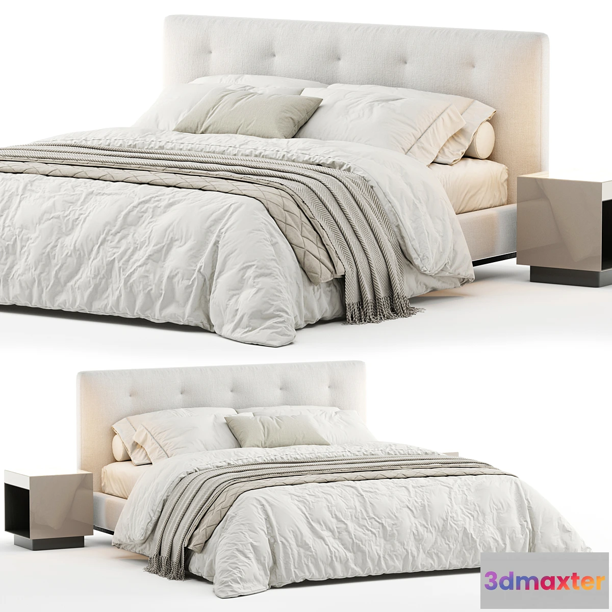 676905 - Bed minotti andersen quilt