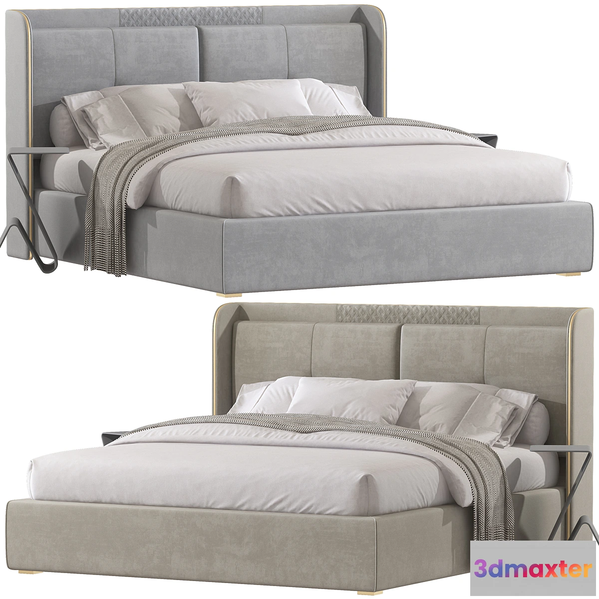 676925 - White Wingback Bed 102