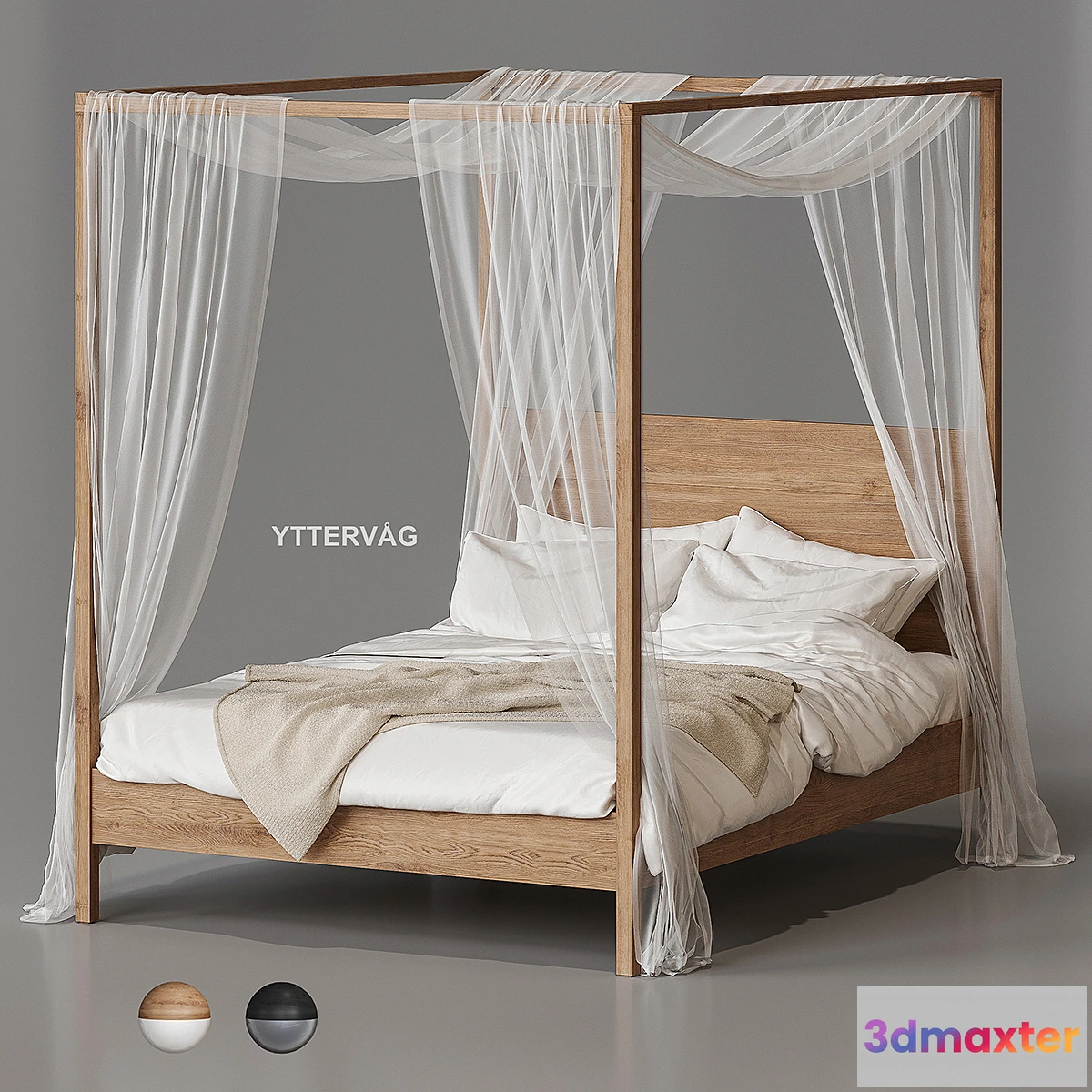 676989 - Ikea Yttervåg Four-Poster Bed