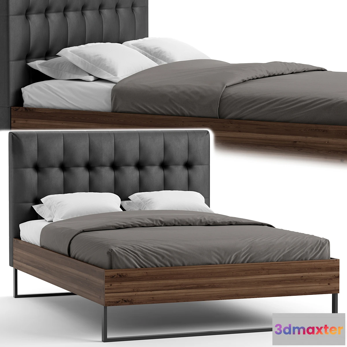 677037 - Industrial Bed by Baxton Studio