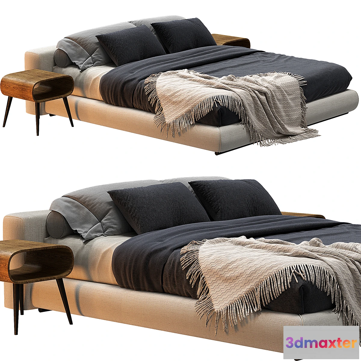 691576 - Flexform Groundpiece Bed - No.2