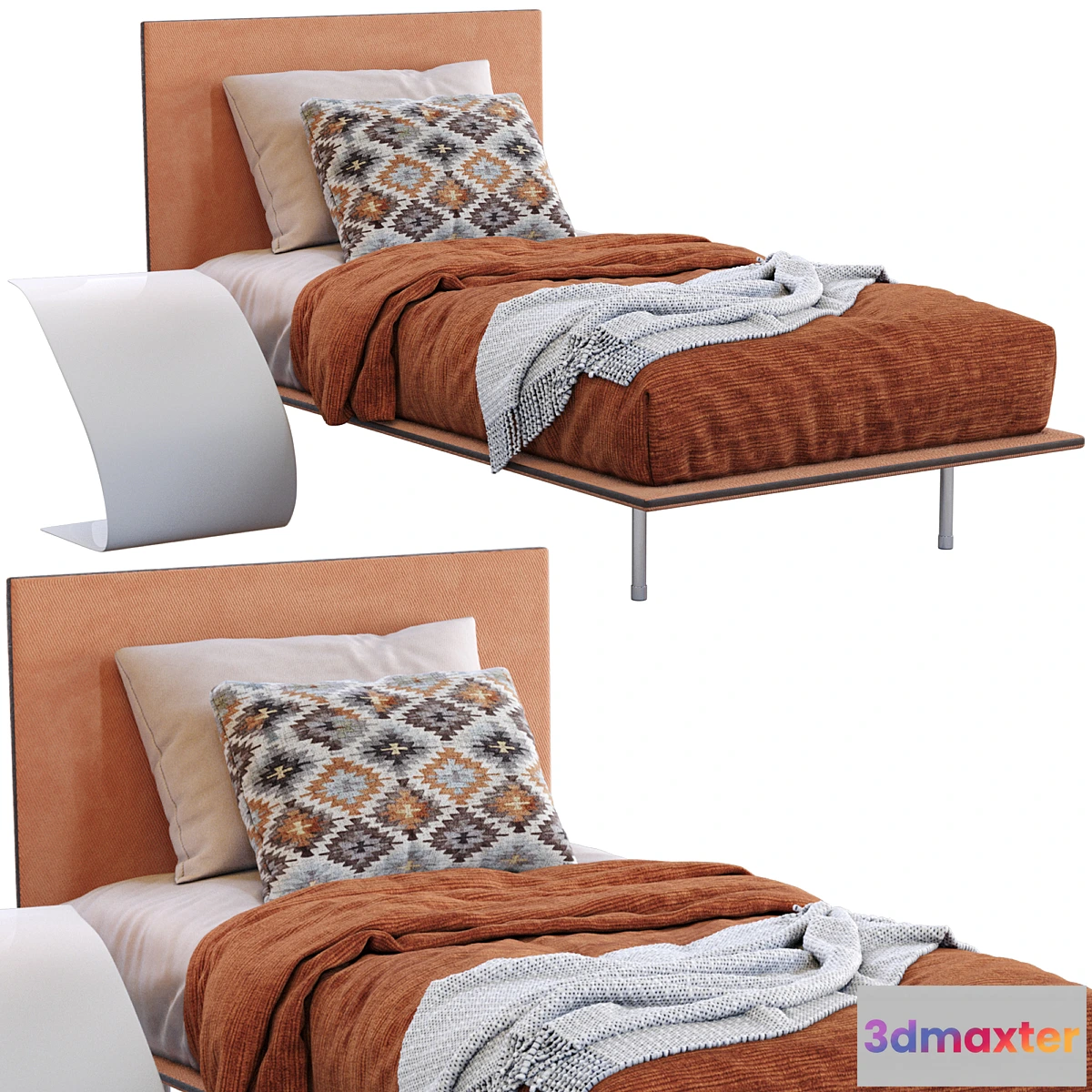 691854 - Thin Single Bed By Bonaldo