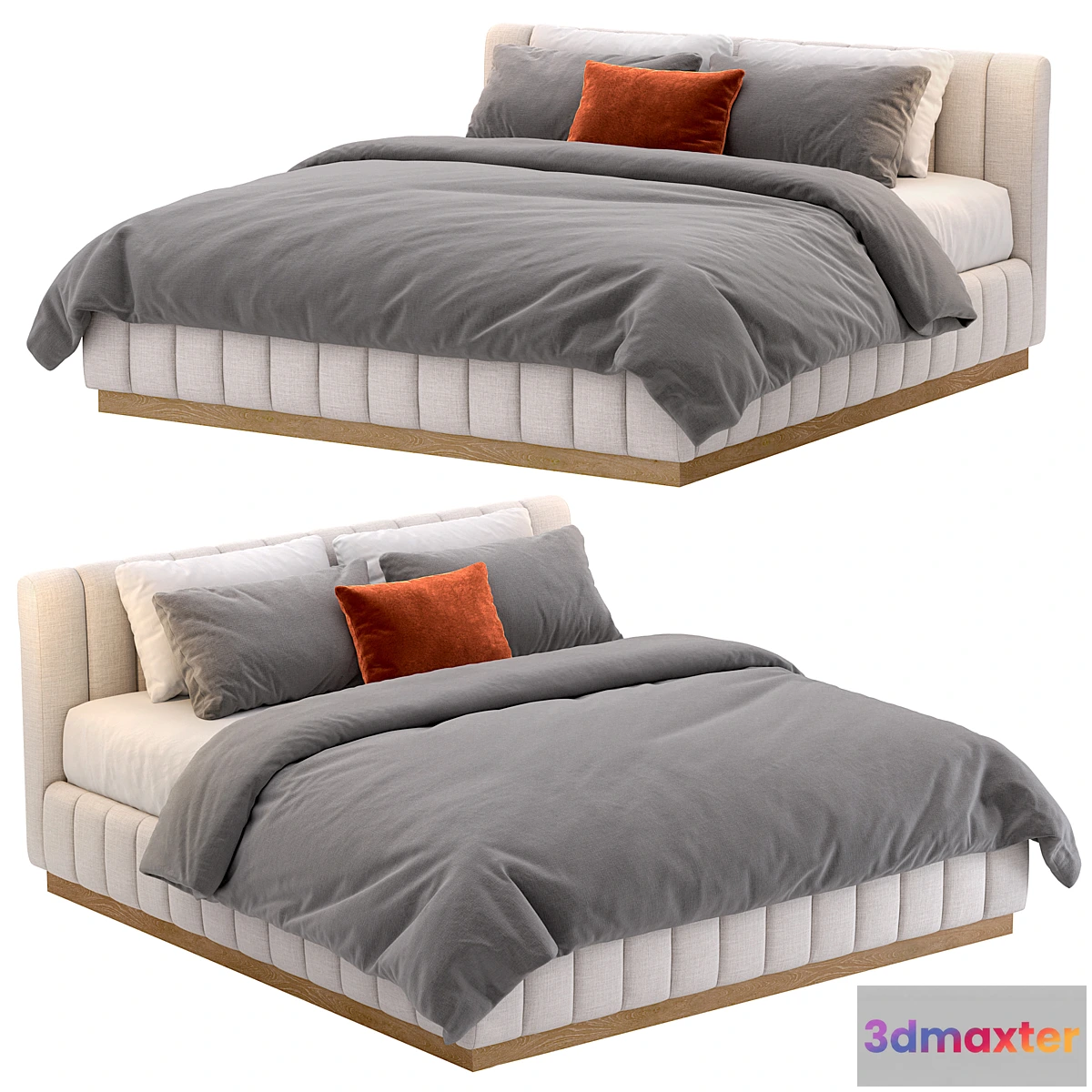 691874 - CB2 Forte White Bed