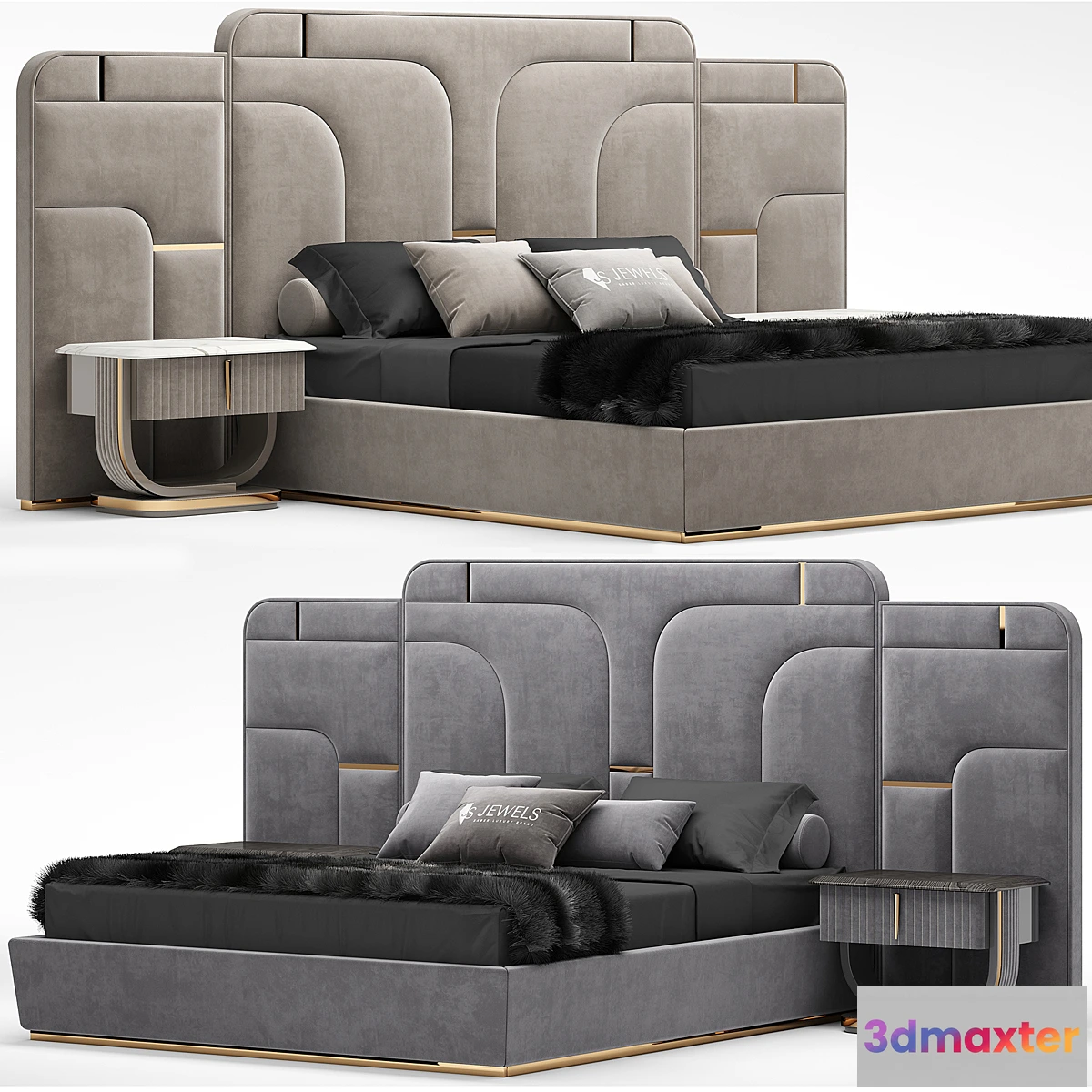 691916 - Saber Jewels CRYSTAL Bed