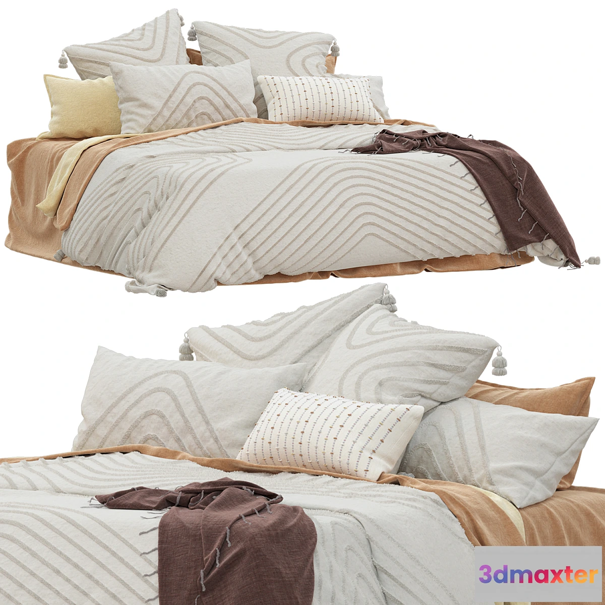 692012 - Adairs Ollie Tufted Vanilla Quilt Cover - No.2