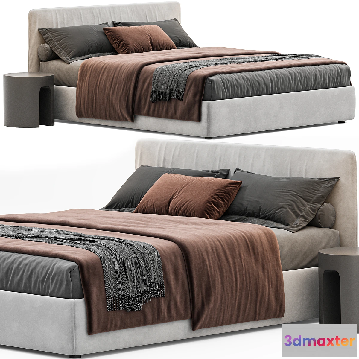 692380 - Upholstered Double Bed_bolzan Letti